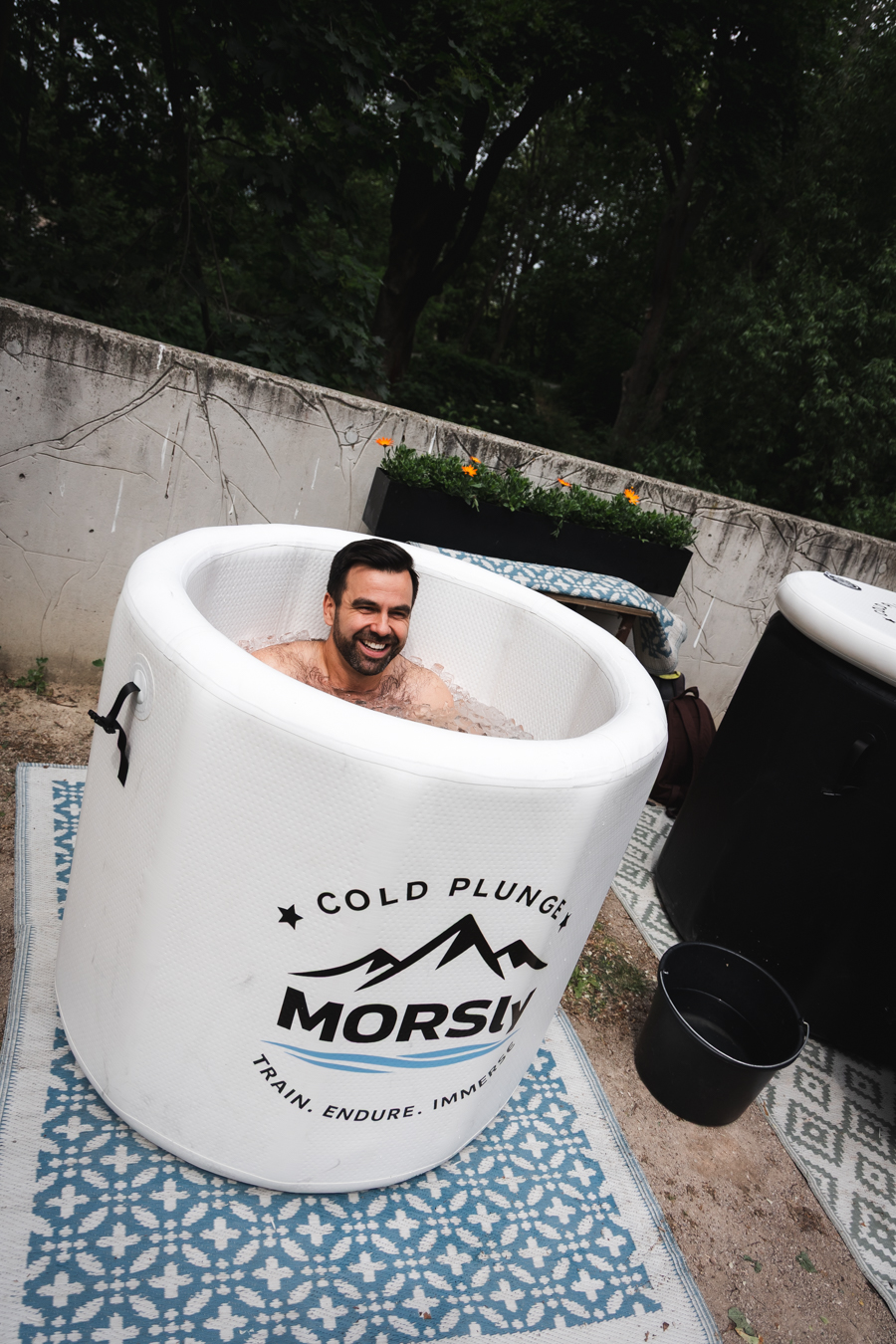 Post-workout recovery with MORSly portable ice bath in Warsaw